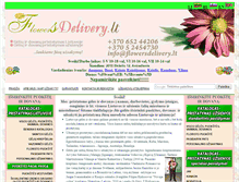 Tablet Screenshot of flowersdelivery.lt